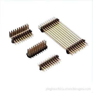 Pin header, 1.27mm straight/right angle/SMT, dual row/dual insulator, 1.1mm connector 1281